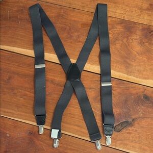 Black Steampunk Suspenders